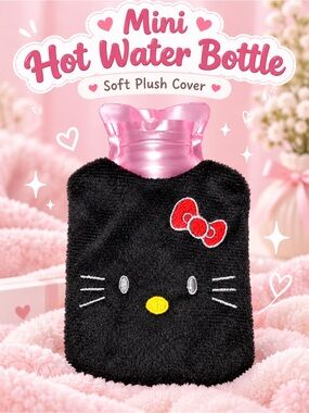 Hello Kitty Mini Hot Water Bottle Plush Cover.